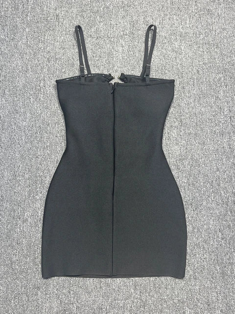 Pierced Orbit Cut-out Mini Dress