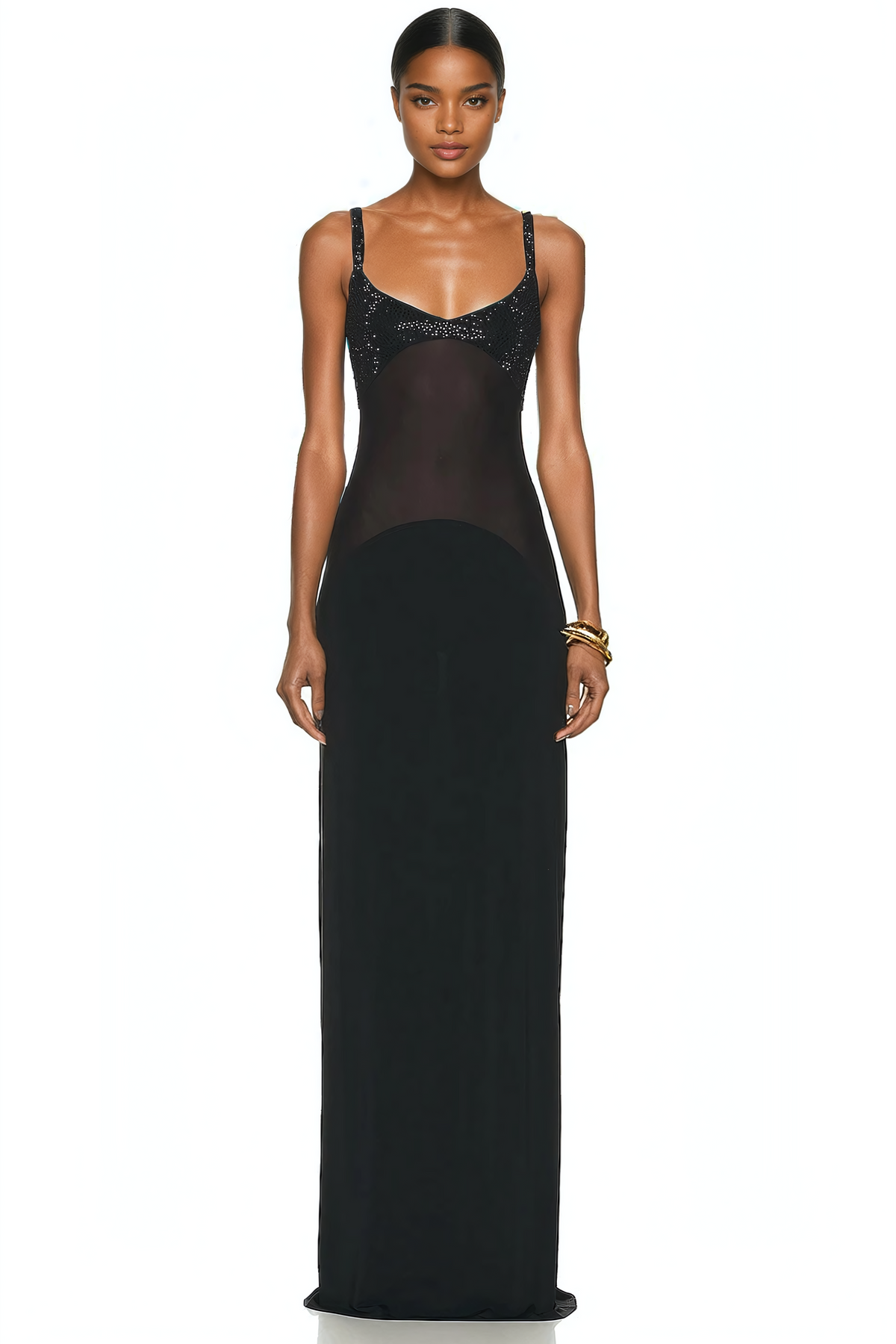 Mesh Maxi Sleeveless Dress