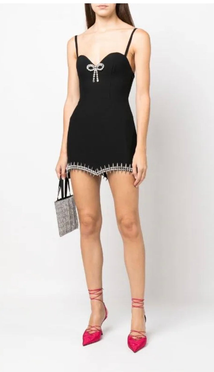 Crystal Spike Mini Bandage Dress