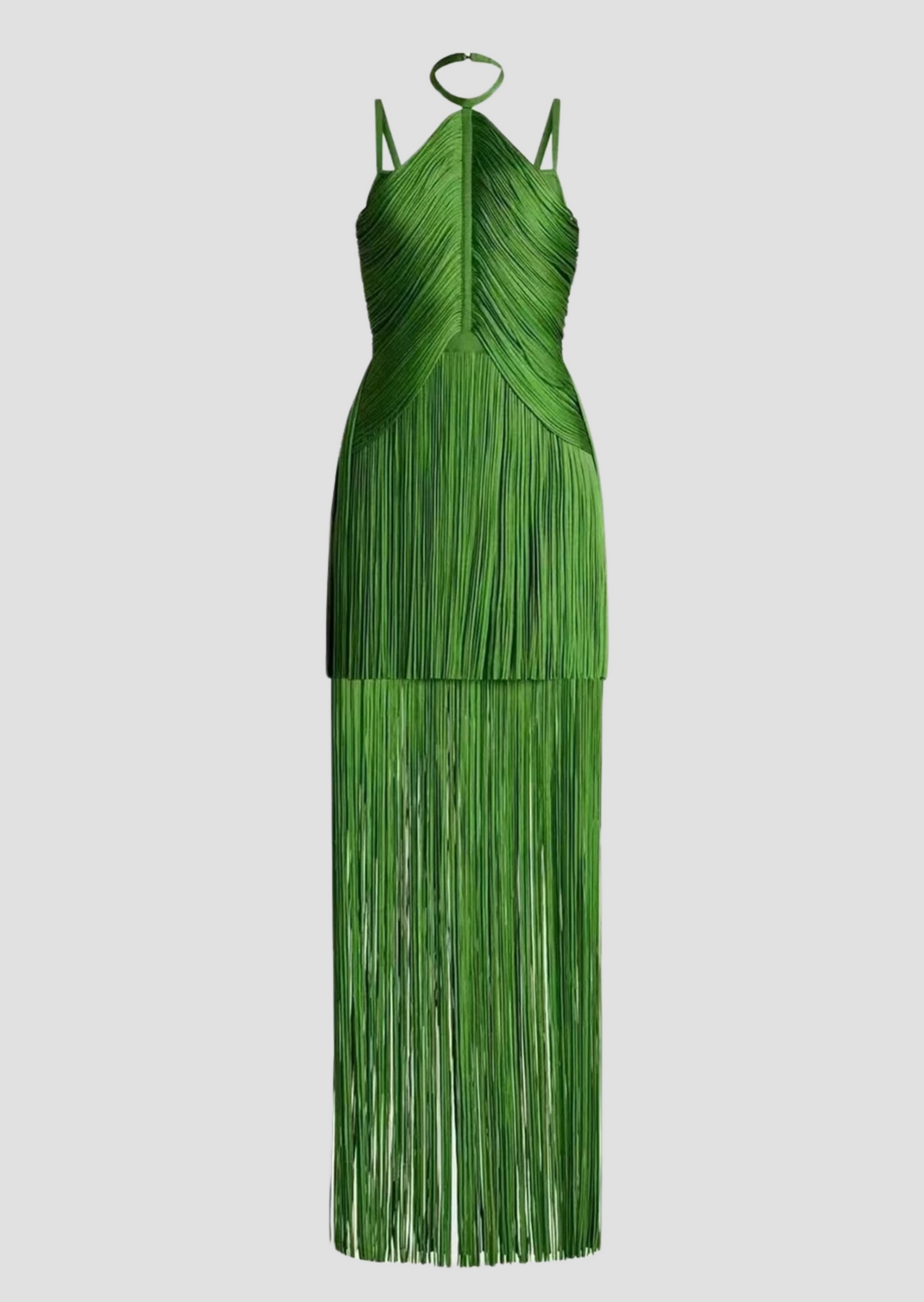 Fringe Bandage Maxi Dress