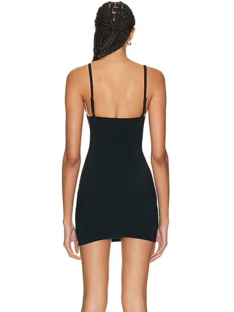 Pierced Orbit Cut-out Mini Dress