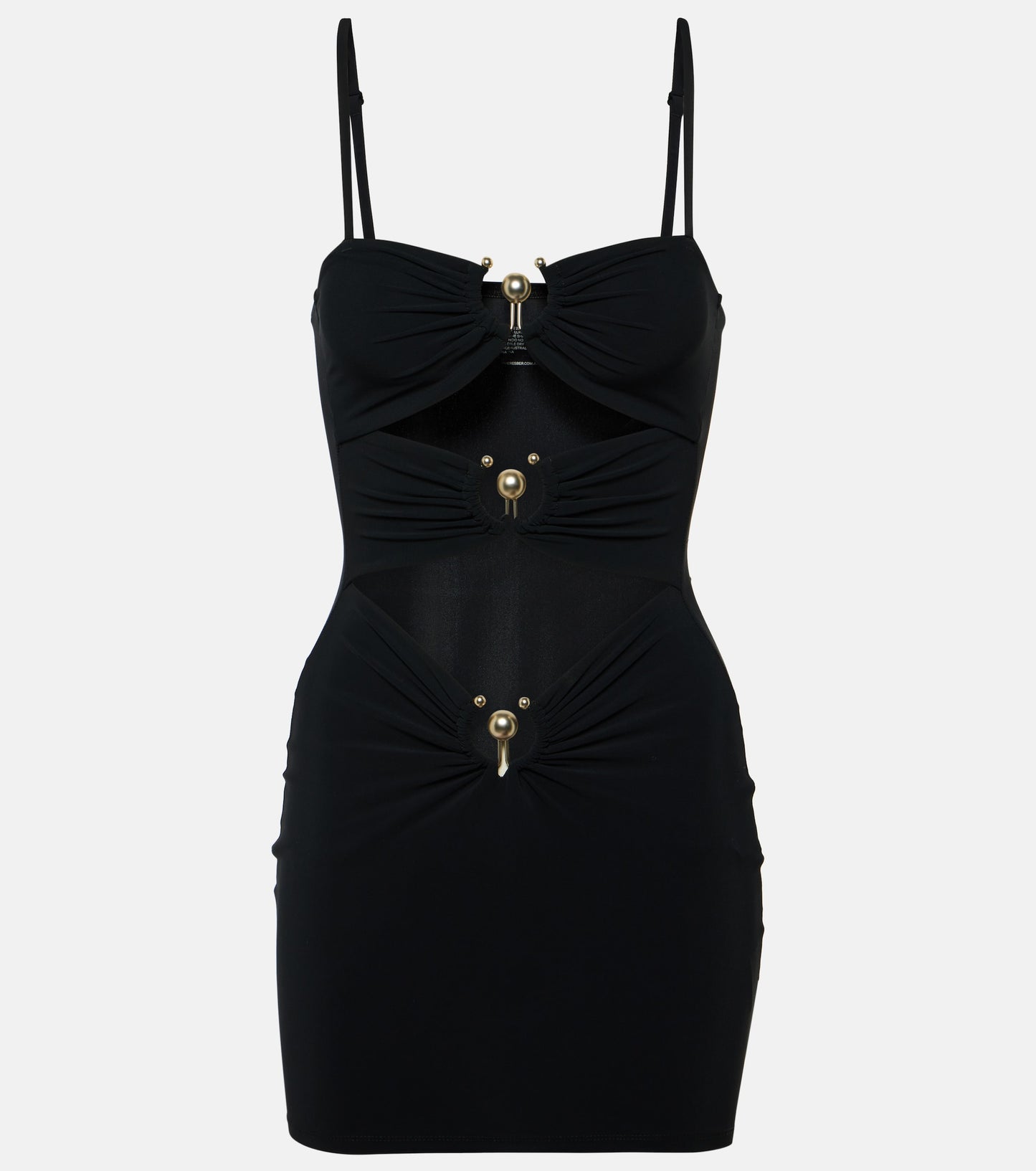 Pierced Orbit Cut-out Mini Dress