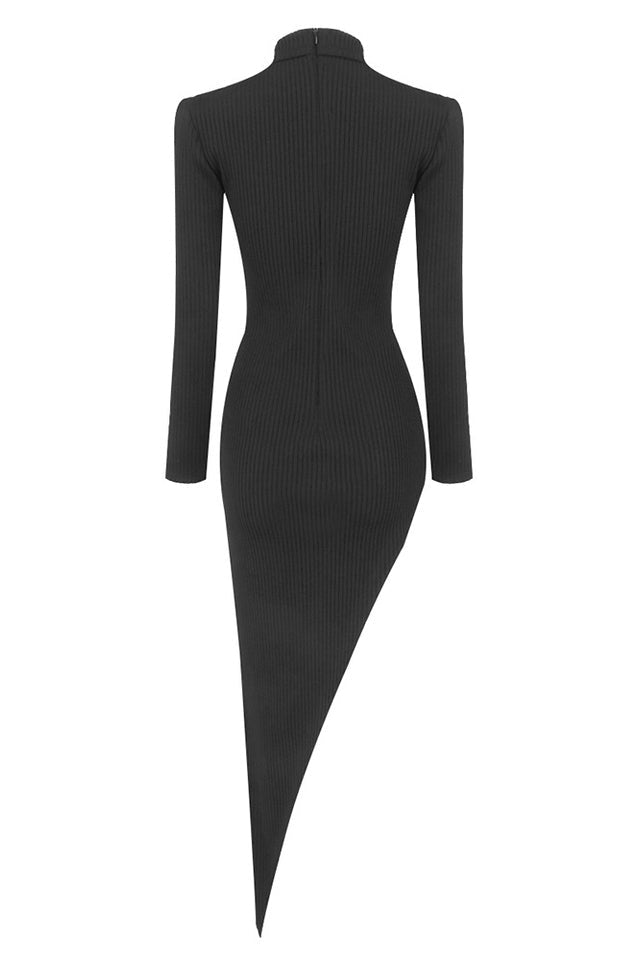 CRYSTAL CUT-OUT KNIT DRESS